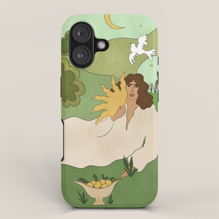 Sun in her hands iPhone Case Gallery Image 1