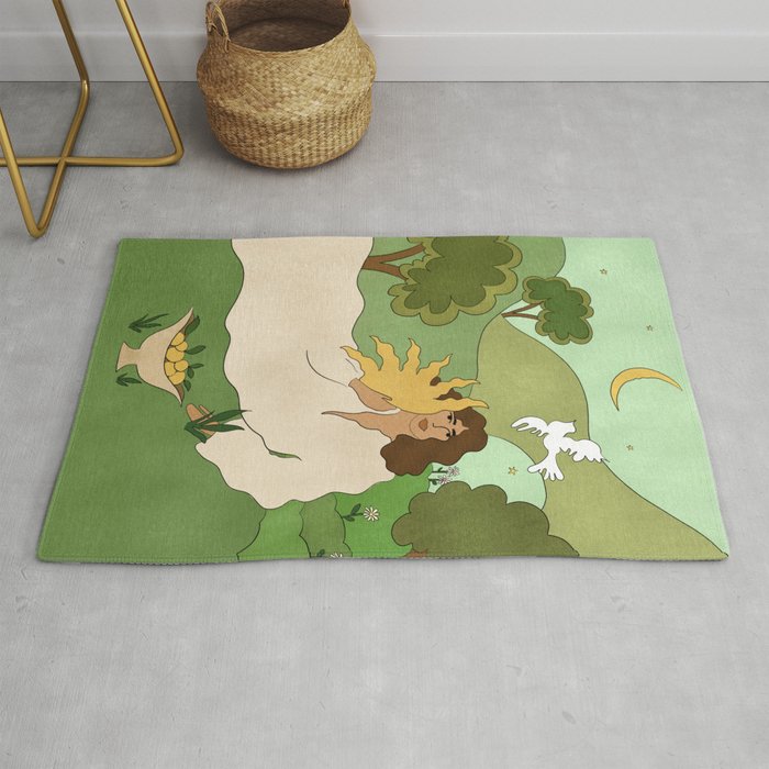 Sun in her hands Rug Gallery Image 1