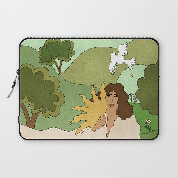 Sun in her hands Laptop Sleeve Gallery Image 1