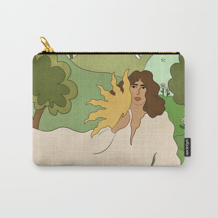 Sun in her hands Carry All Pouch Gallery Image 1