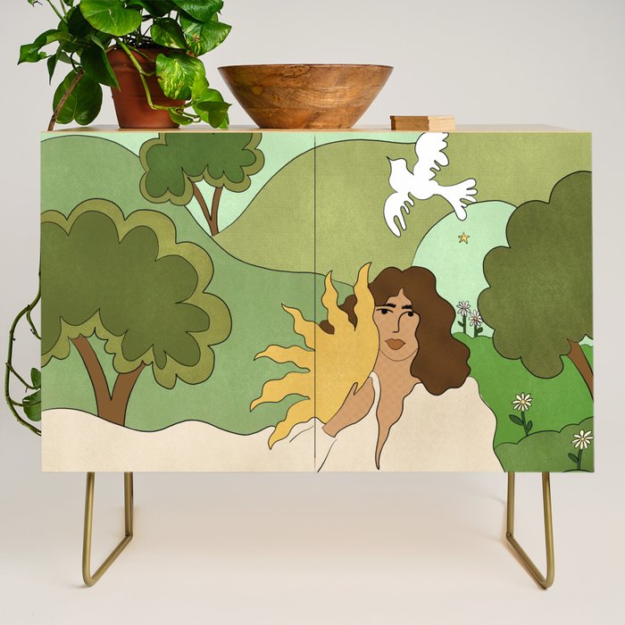 Sun in her hands Credenza Gallery Image 1