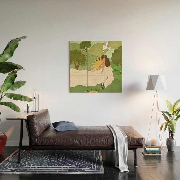 Sun in her hands Wood Wall Art Gallery Image 2