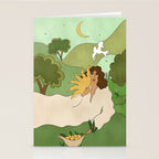Sun in her hands Stationery Card Gallery Image 2