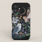 Owls Mushroom Magnolia iPhone Case Gallery Image 1