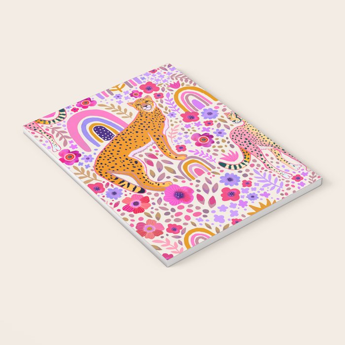 Cheetahs in a Rainbow Garden Lt. Notebook Gallery Image 3