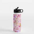 Cheetahs in a Rainbow Garden Lt. Water Bottle Gallery Image 1