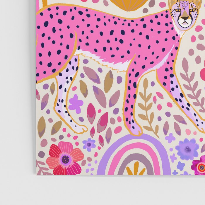 Cheetahs in a Rainbow Garden Lt. Poster Gallery Image 3