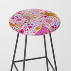 Cheetahs in a Rainbow Garden Lt. Stool Gallery Image 2