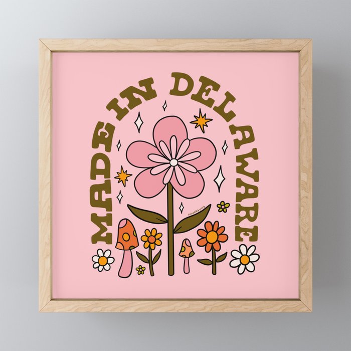 Made In Delaware Mini Art Print Gallery Image 1