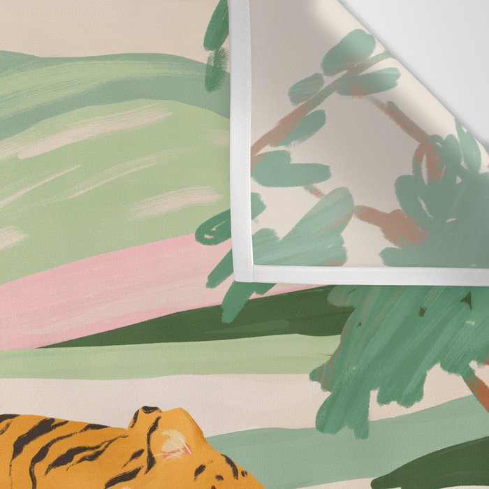 Walking Tiger Wall Tapestry Gallery Image 3