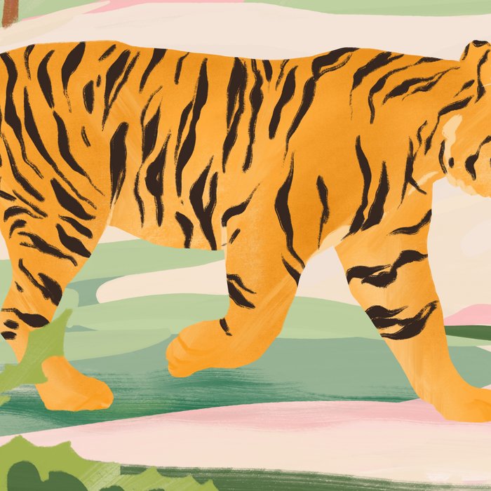 Walking Tiger Coffee Mug Gallery Image 2