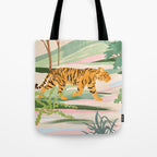 Walking Tiger Tote Bag Gallery Image 1