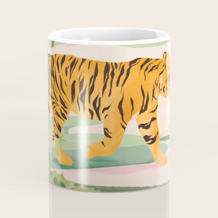 Walking Tiger Coffee Mug Gallery Image 4