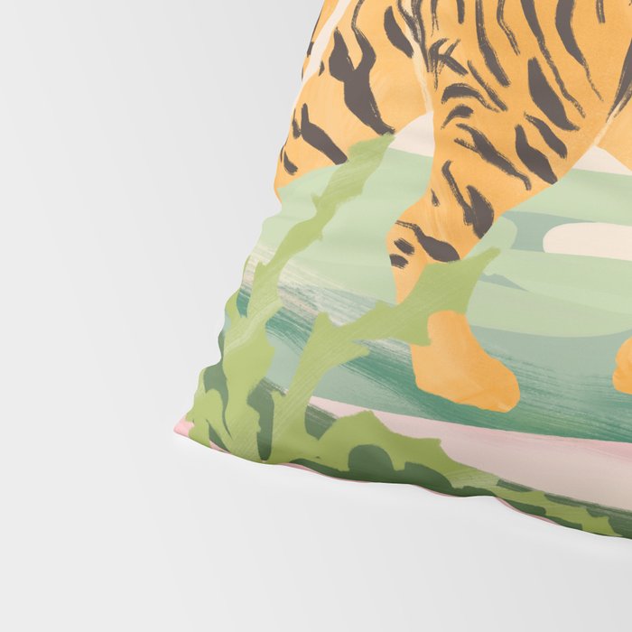 Walking Tiger Pillow Sham Gallery Image 4