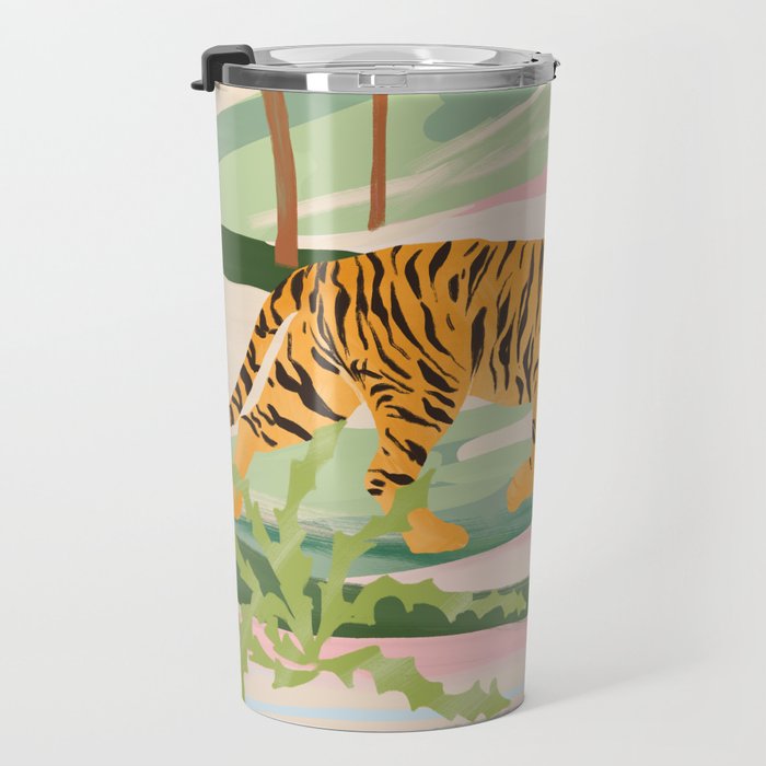 Walking Tiger Travel Mug Gallery Image 3
