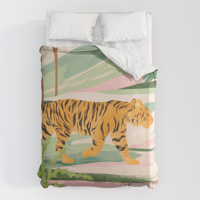 Walking Tiger Duvet Cover Gallery Image 6