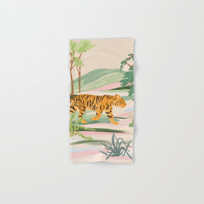 Walking Tiger Bath Towel Gallery Image 1