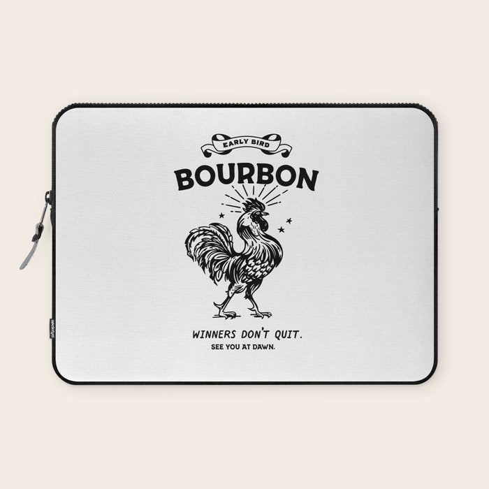 Early Bird Bourbon: Winners Don't Quit Laptop Sleeve Gallery Image 1
