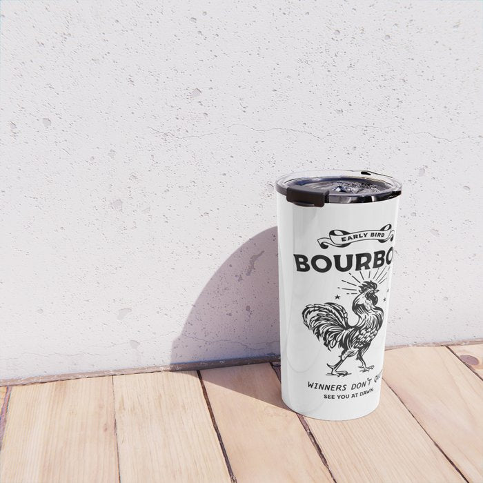 Early Bird Bourbon: Winners Don't Quit Travel Mug Gallery Image 4
