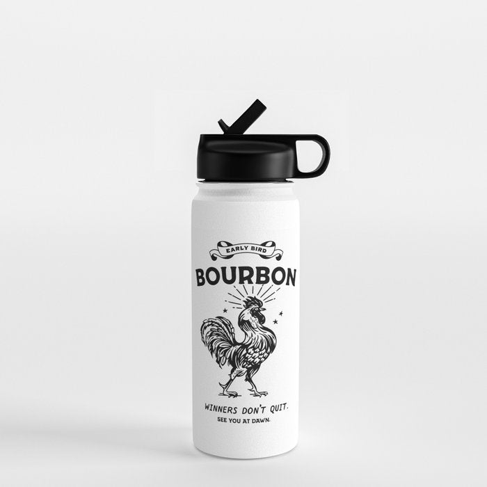 Early Bird Bourbon: Winners Don't Quit Water Bottle Gallery Image 1