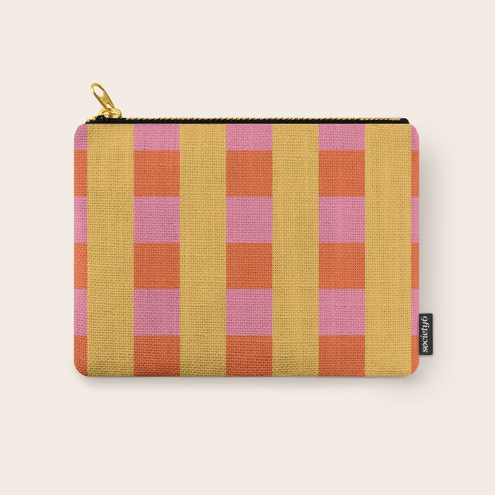 Playful Stripes in Bold Harmony Carry All Pouch Gallery Image 1