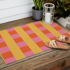 Playful Stripes in Bold Harmony Outdoor Rug Gallery Image 2