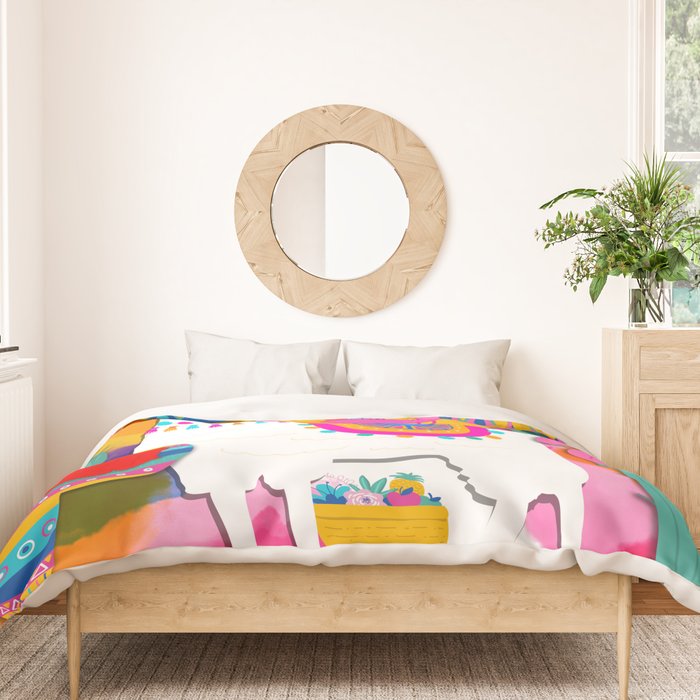 Fiesta Llama Duvet Cover Gallery Image 3