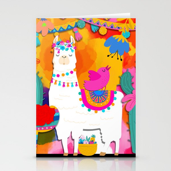 Fiesta Llama Stationery Card Gallery Image 2
