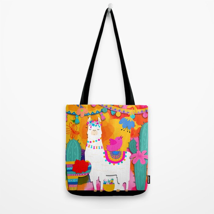 Fiesta Llama Tote Bag Gallery Image 2