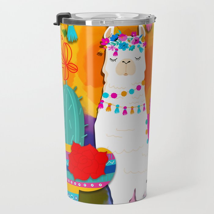 Fiesta Llama Travel Mug Gallery Image 3