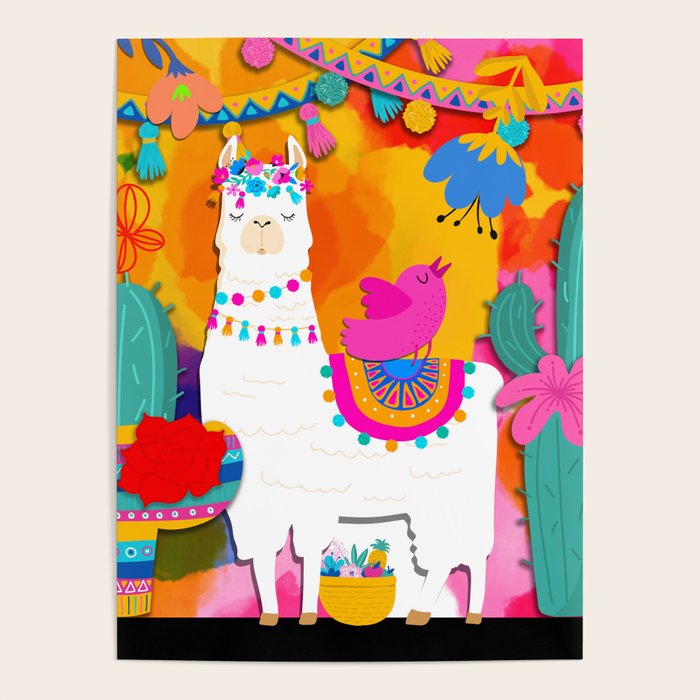 Fiesta Llama Poster Gallery Image 4