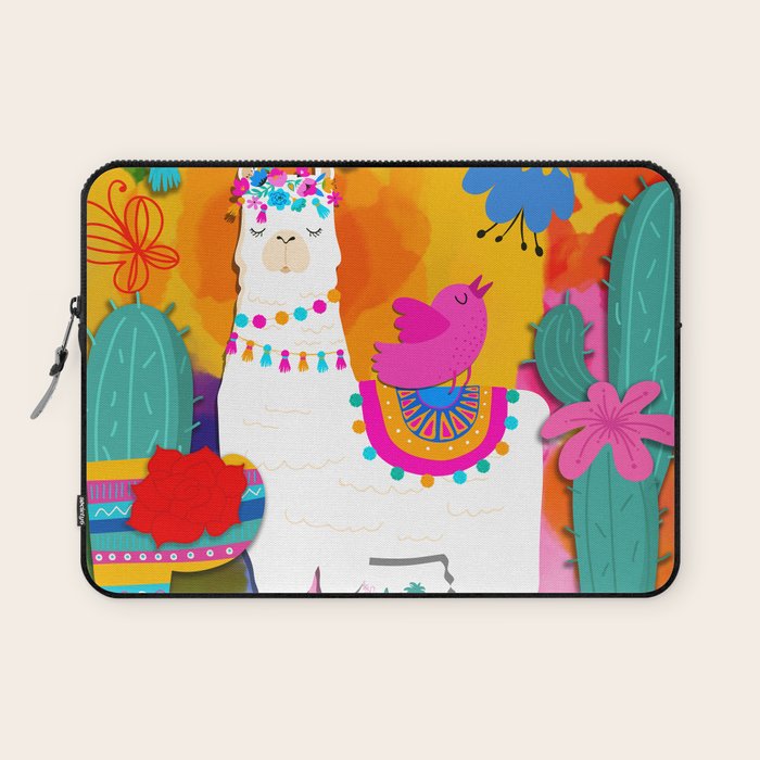 Fiesta Llama Laptop Sleeve Gallery Image 1