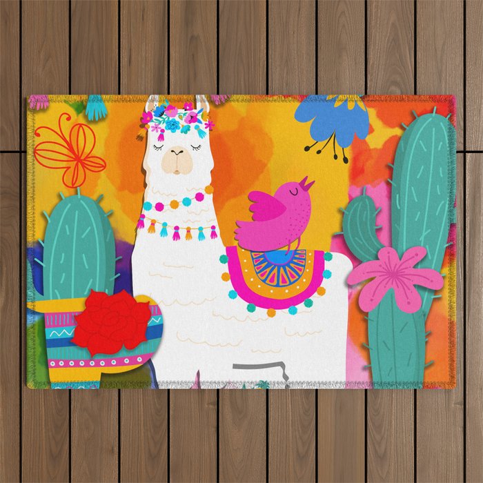 Fiesta Llama Outdoor Rug Gallery Image 1