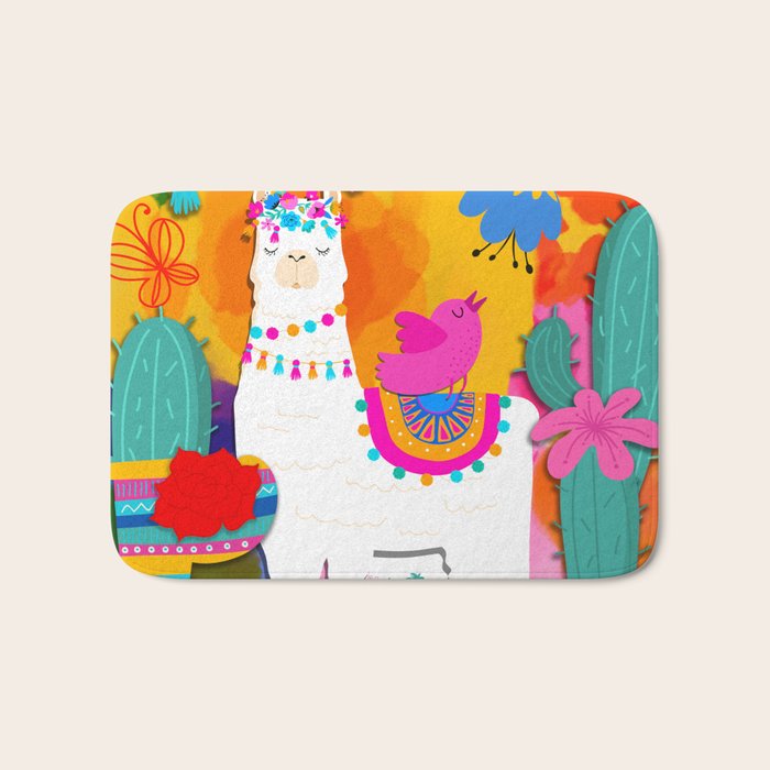 Fiesta Llama Bath Mat Gallery Image 1