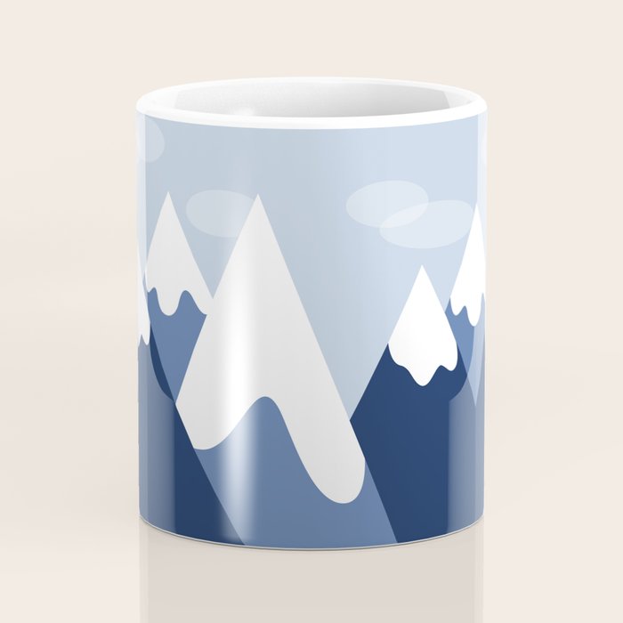 Dawn in the snowy mountains Coffee Mug Gallery Image 4