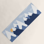 Dawn in the snowy mountains Yoga Mat Gallery Image 1