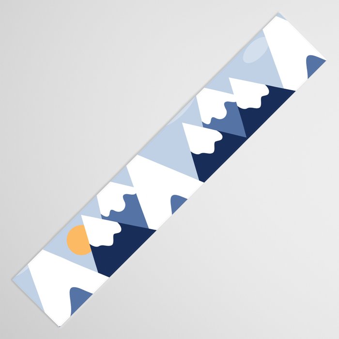 Dawn in the snowy mountains Table Runner Gallery Image 3