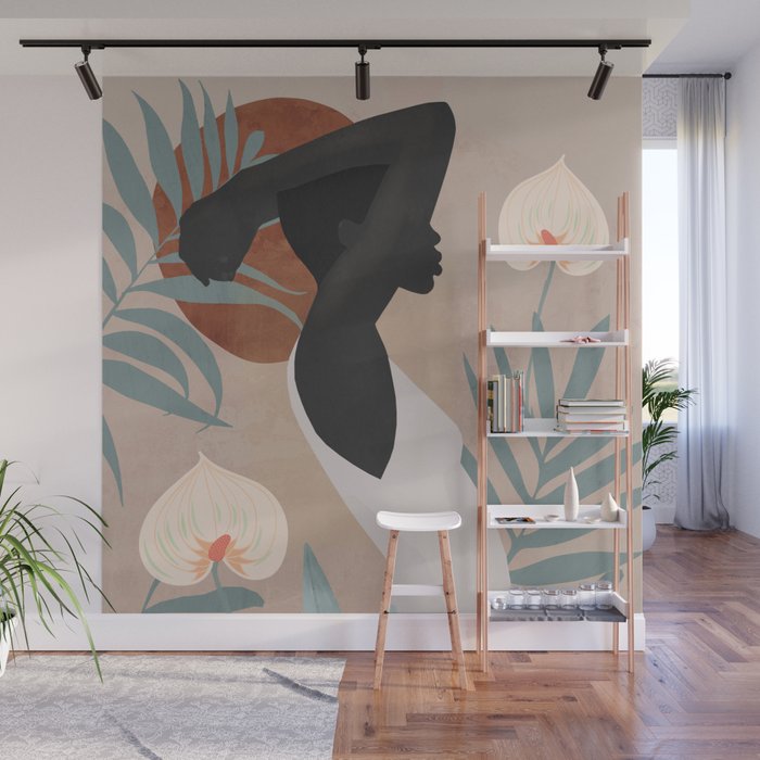 Tropical Girl 4 Wall Mural Gallery Image 1