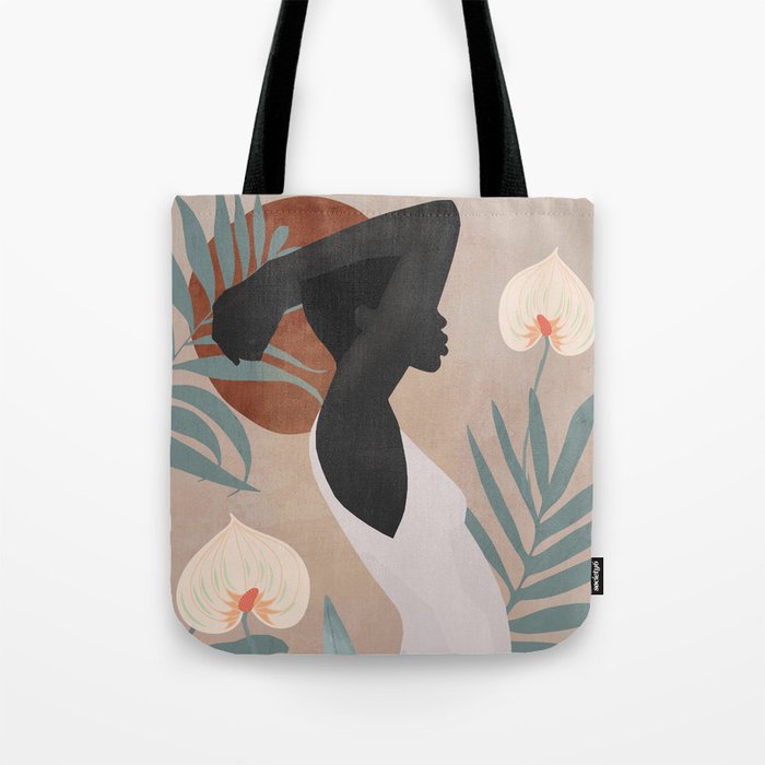 Tropical Girl 4 Tote Bag Gallery Image 1