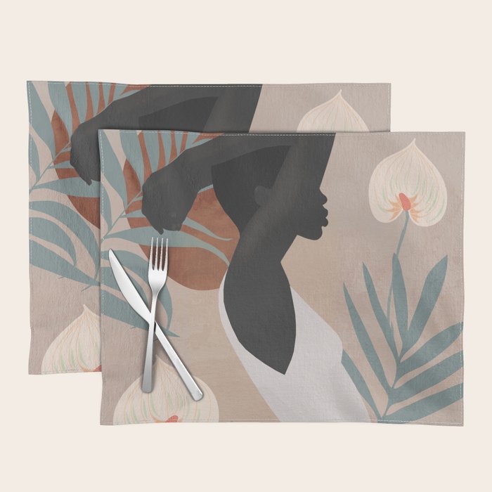 Tropical Girl 4 Placemat Gallery Image 1