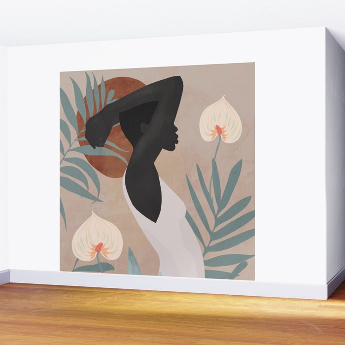 Tropical Girl 4 Wall Mural Gallery Image 2