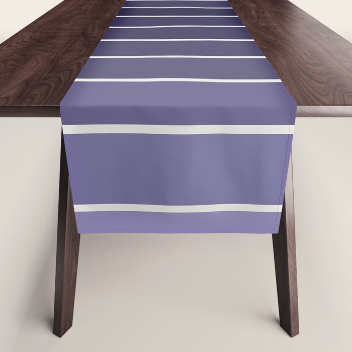 Gradient Arch XI Lavender Dusk Mid Century Modern Rainbow Table Runner Gallery Image 1