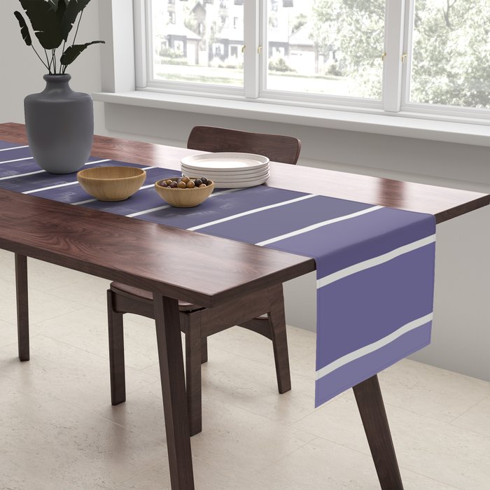 Gradient Arch XI Lavender Dusk Mid Century Modern Rainbow Table Runner Gallery Image 2