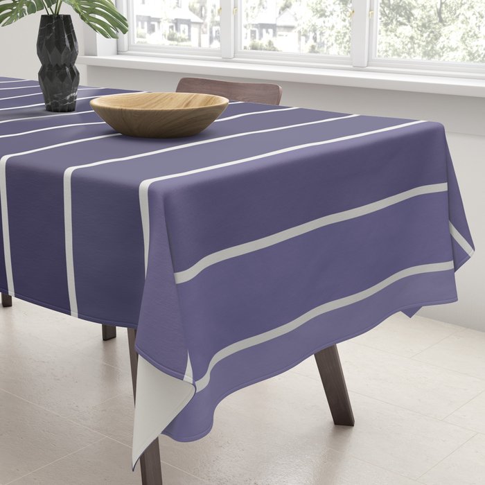 Gradient Arch XI Lavender Dusk Mid Century Modern Rainbow Tablecloth Gallery Image 3