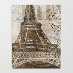 Vintage Paris eiffel tower illustration Notebook Gallery Image 4