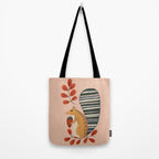 Squirrel in a Pink Autumn Tote Bag Gallery Image 2