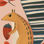 Squirrel in a Pink Autumn Coffee Mug Gallery Image 2