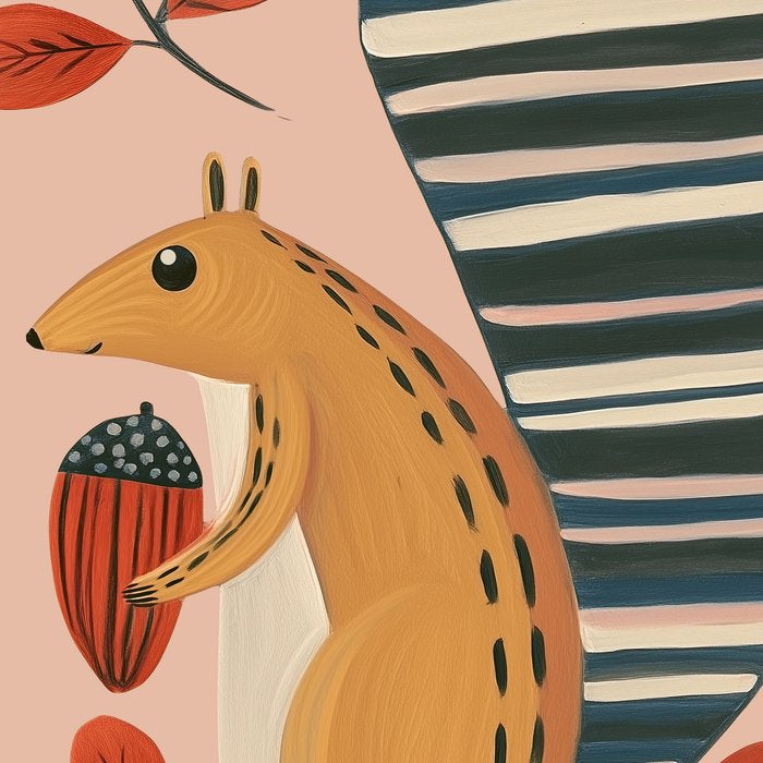Squirrel in a Pink Autumn Coffee Mug Gallery Image 2