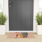 Squirrel in a Pink Autumn Welcome Mat Gallery Image 3