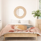 Squirrel in a Pink Autumn Duvet Cover Gallery Image 3